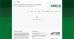 Desktop Screenshot of amcs.co.uk